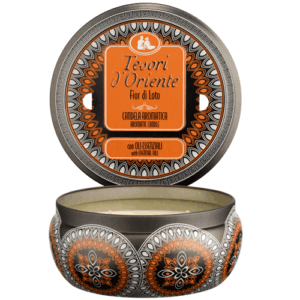 Tesori d'Oriente Aromatyczna świeca zapachowa Kwiat Lotosu 200g